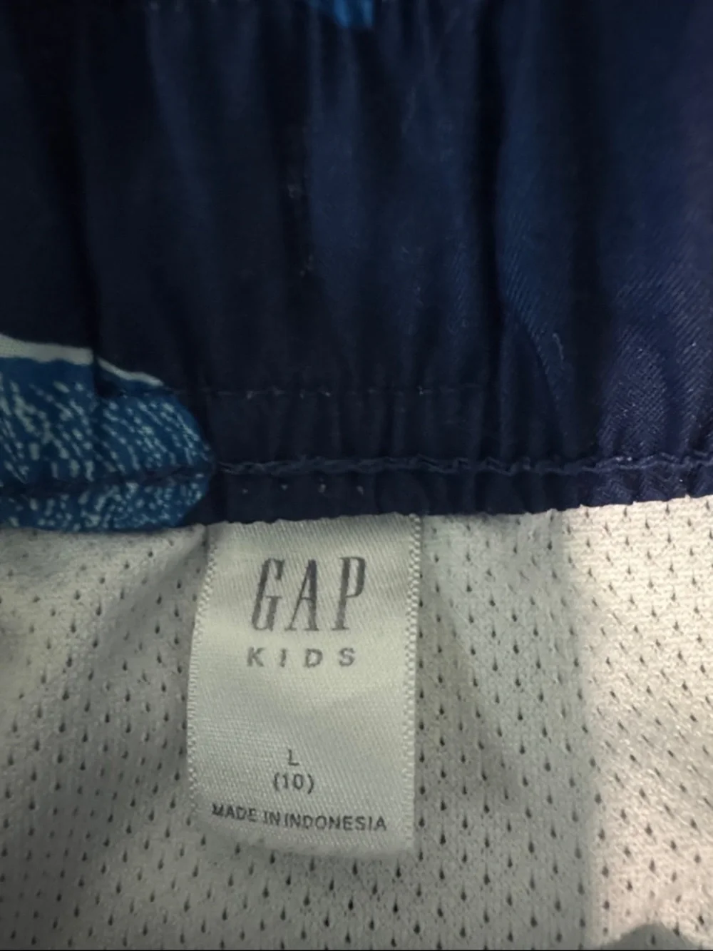 Boy’s Swim Gap Blue Shark Swim trunks Size 10